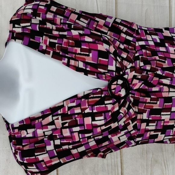 CHAPS Multi-Colored Sleeveless Dress, S - Picture 2 of 9